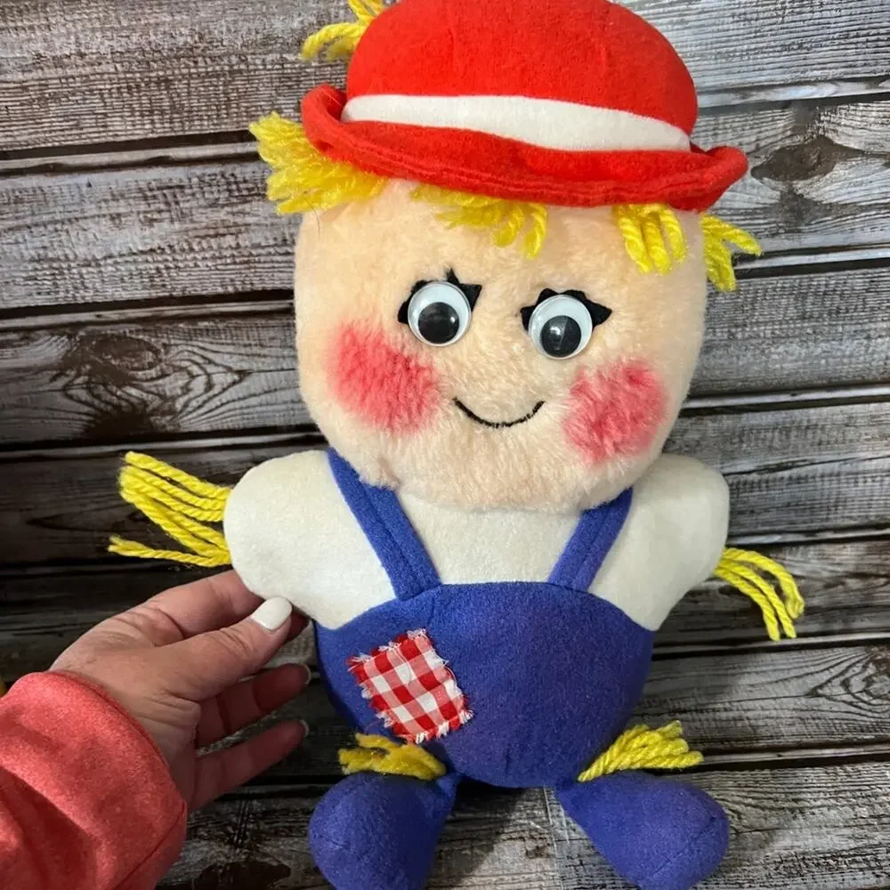 1983 Vintage Del Monte Cocky Crow and Shoo Shoo Scarecrow Country Yumkin